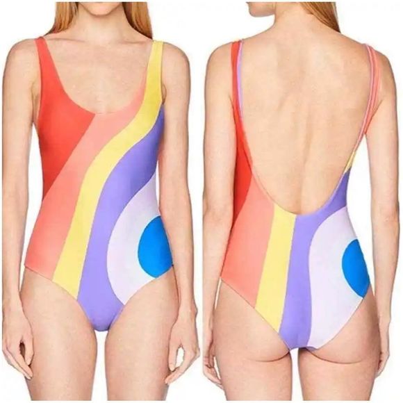 Mara Hoffman One Piece Rainbow Swimsuit 🌈 - Picture 1 of 3